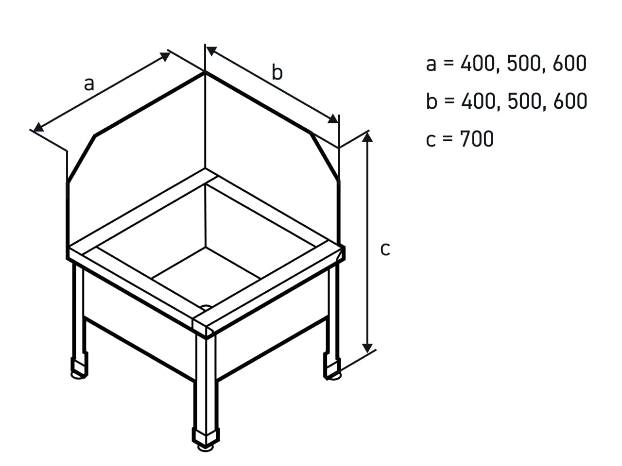 Размеры моповых ванн ВмопБ